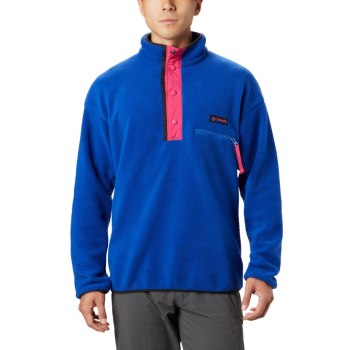 Columbia Muške Puloveri - Helvetia Half-Snap Fleece Tamno Plave | VXJG-18069